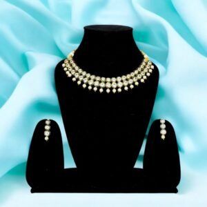 Choker Set (2 Layered) - Crystal Stone