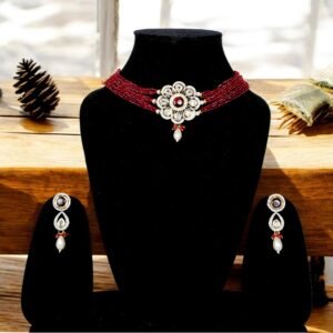 Choker Set - Maroon