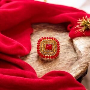 Ring - Rectangle - Red
