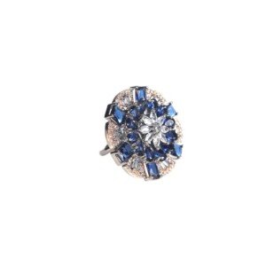 AD (American Diamond) - Navy Blue Rings