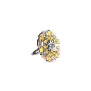 AD (American Diamond) - Yellow Rings