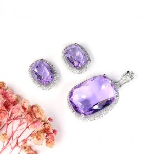 AD (American Diamond) - Pendant Set