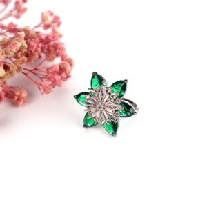 AD (American Diamond) - Green Rings