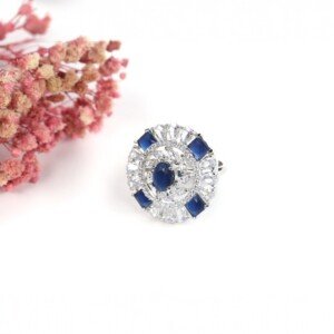 AD (American Diamond) - Navy Blue Rings